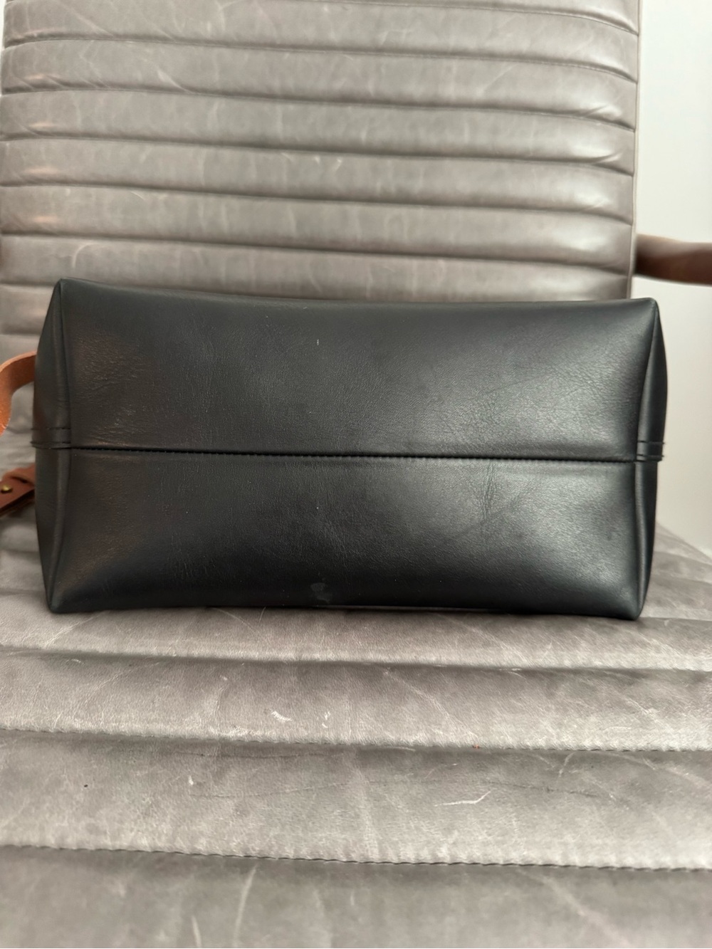 Madewell black /brown leather transport tote - Picture 4 of 5